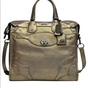 Coach 33740 Metallic Leather Rhyder 33